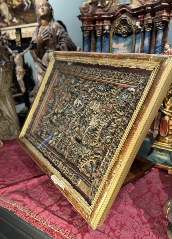 Grand Reliquaire Paperolles – XVIIIe 