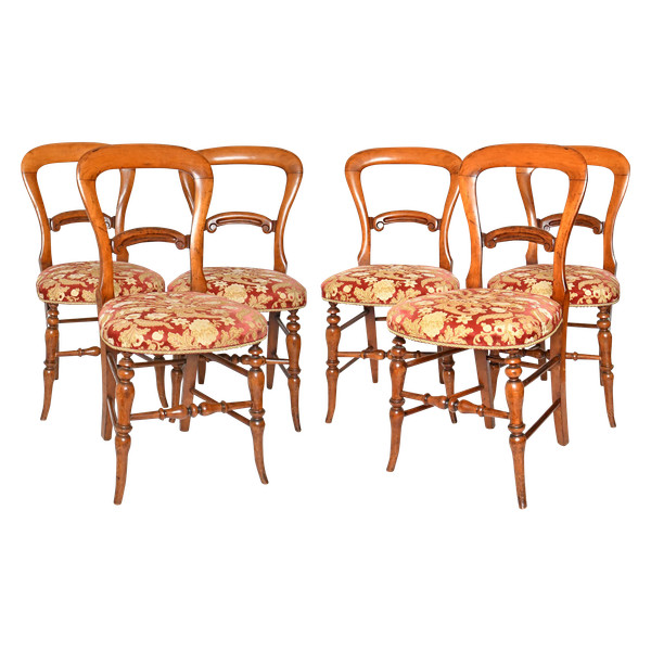 Suite di 6 sedie d'epoca Luigi Filippo