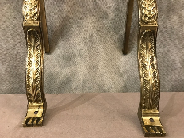 Coppia di bastoni per tende in bronzo del XIX secolo