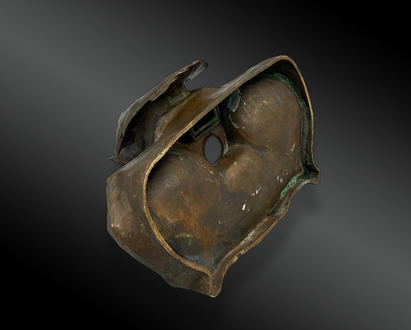 Paul JOUVE (1878-1973) Calamaio a forma di gufo - Bronzo
