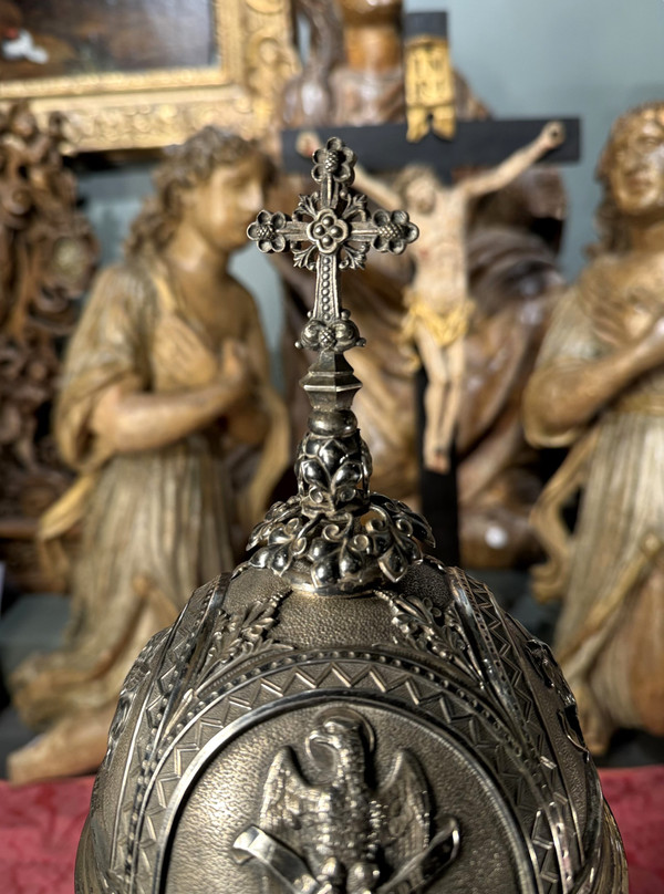 Large Silver Ciborium - 19th century