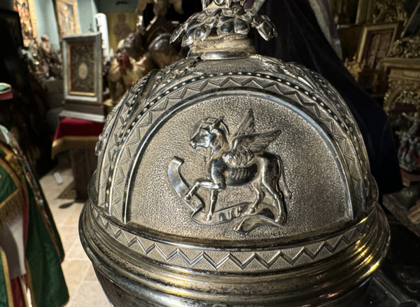 Large Silver Ciborium - 19th century