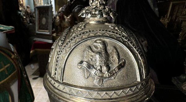 Large Silver Ciborium - 19th century