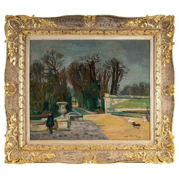 André Planson (1898-1981) Parc de La Ferté sous Jouarre oil on canvas circa 1943