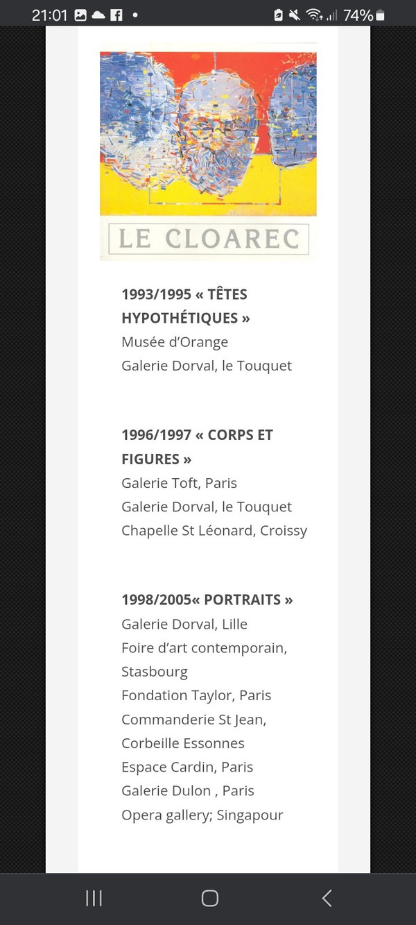 GERARD LE CLOAREC born 1945