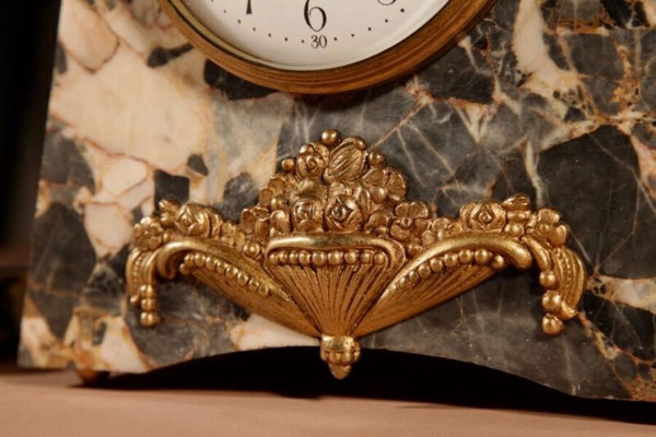 Elegant French Art Deco clock trim, circa 1920.