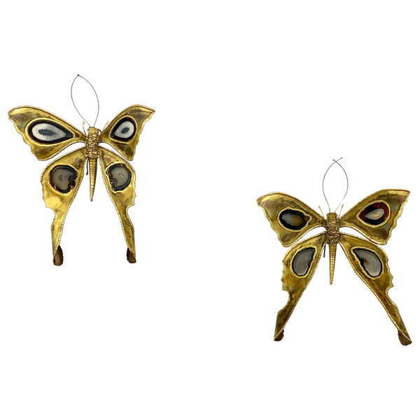 butterfly sconces by Henri Fernandez