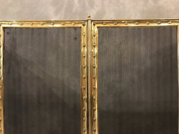 Beautiful pressed brass mantelpiece from the mid-19th century