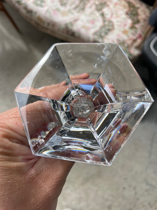 6 Bicchieri Acqua Saint Louis Cristallo Modello Chambord H: 18 Cm 