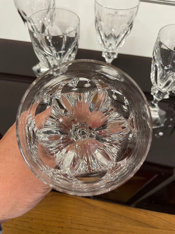 6 Bicchieri Acqua Saint Louis Cristallo Modello Chambord H: 18 Cm 