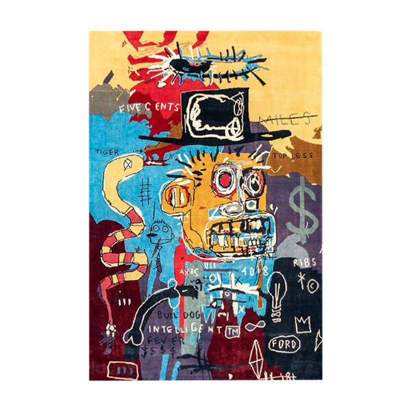 Hand-woven tapestry inspired by Jean-Michel Basquiat. June 2023. LS58795009E