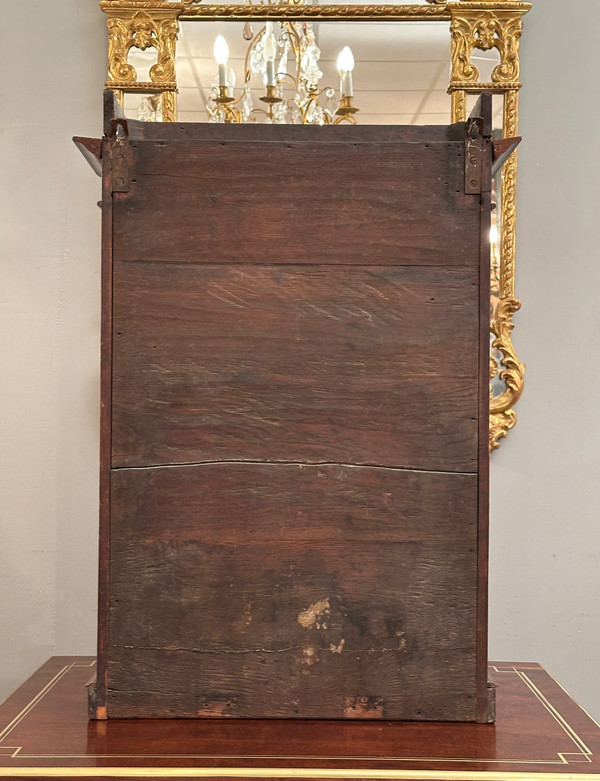 Charles X period small maple display case circa 1820