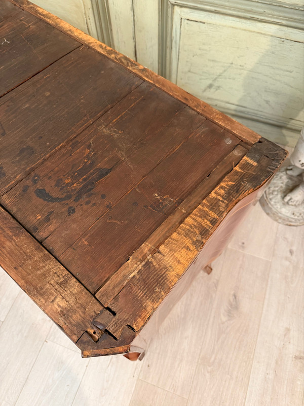 Cassettone di transizione intarsiato 1760 circa