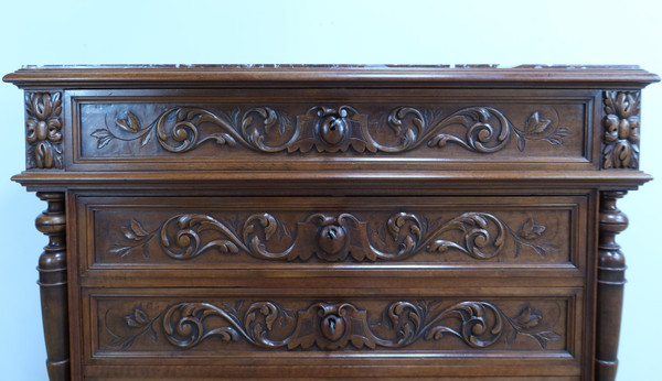 Commode en Noyer P. Guinand-Leglas, style Rennaissance – 1920