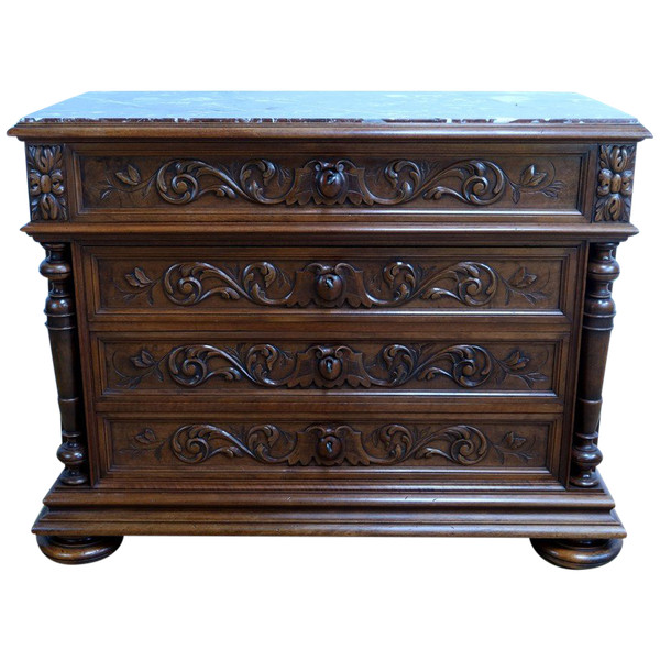 Commode en Noyer P. Guinand-Leglas, style Rennaissance – 1920