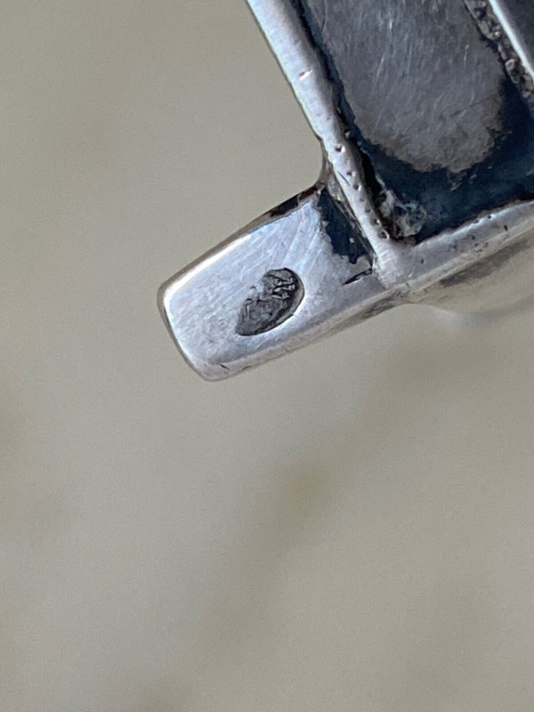 Cassettone in miniatura in argento scribano XIX secolo Olanda