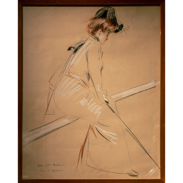 Paul-César Helleu, Originalzeichnung, Jugendstil