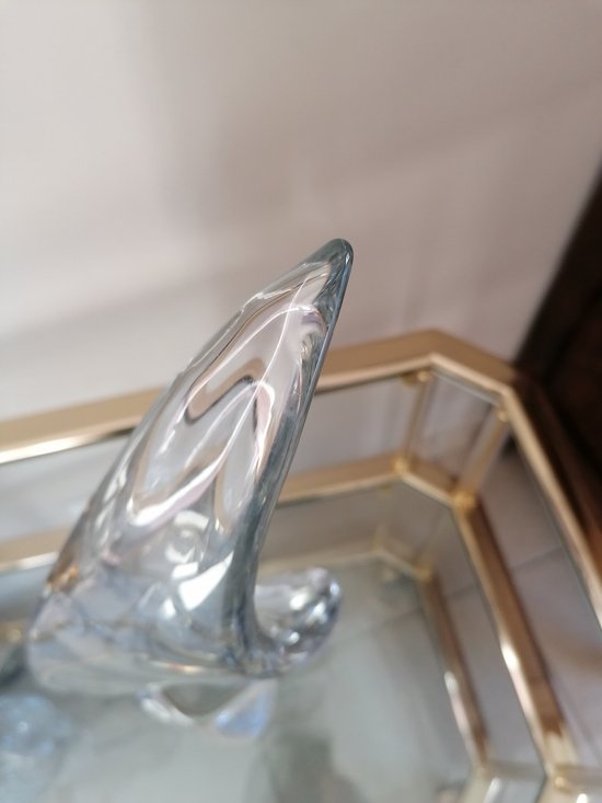 Crystal sail signed DAUM