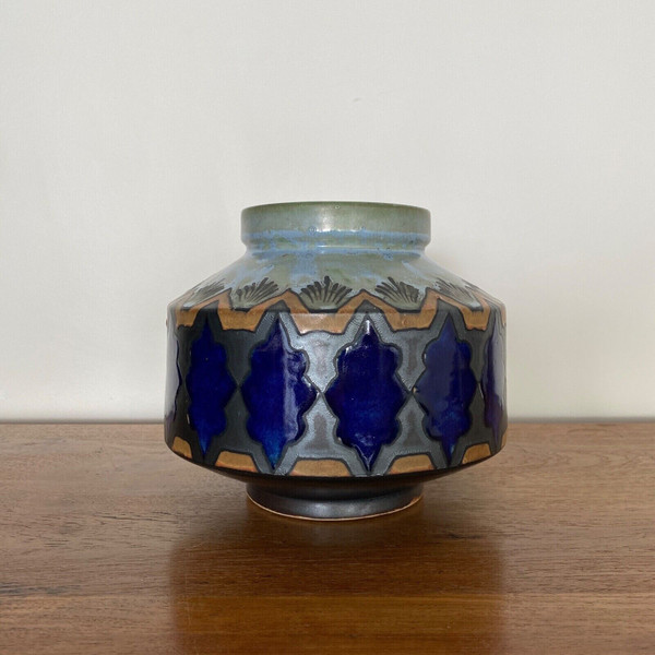 Vase Odetta Quimper Paul Fouillen décor de Bretons