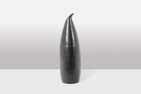 Les Potiers d’Accolay. Vase in turned earthenware. Circa 1955. LS5990509H