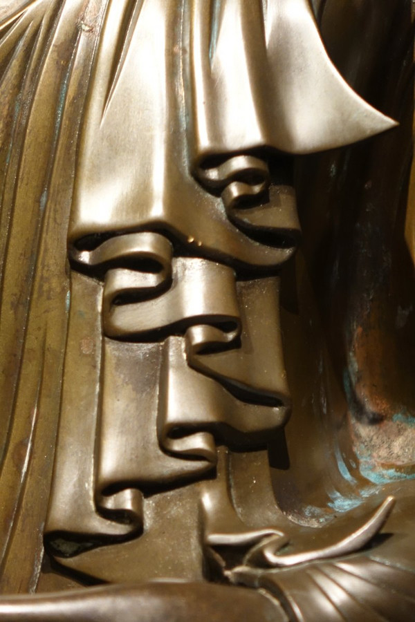 Bouddha Assis En Bhumisparsa Mùdra, Bronze, Birmanie, 19e S.