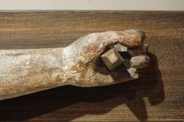 Cristo grande in legno di quercia, Borgogna, XV sec.