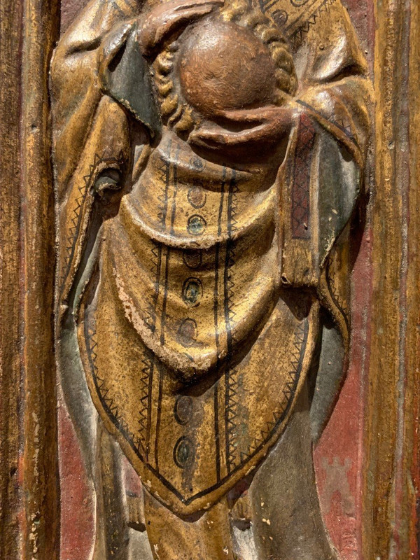 Triptychon-Flachrelief, Südfrankreich, Ende des 15.-Anfangs des 16. Jahrhunderts.