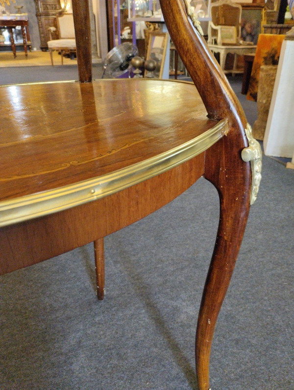 Tea Table - Mahogany - Louis XV - Late 19th Century