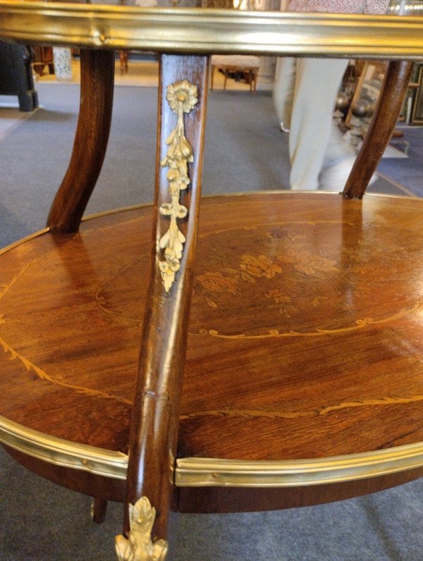 Tea Table - Mahogany - Louis XV - Late 19th Century