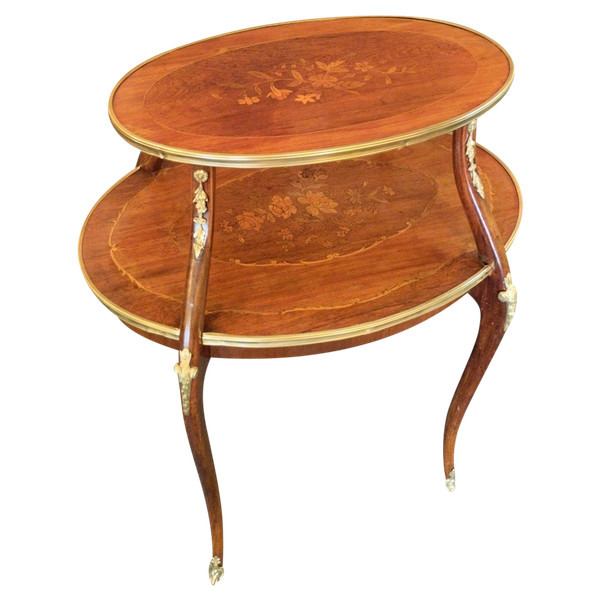 Tea Table - Mahogany - Louis XV - Late 19th Century