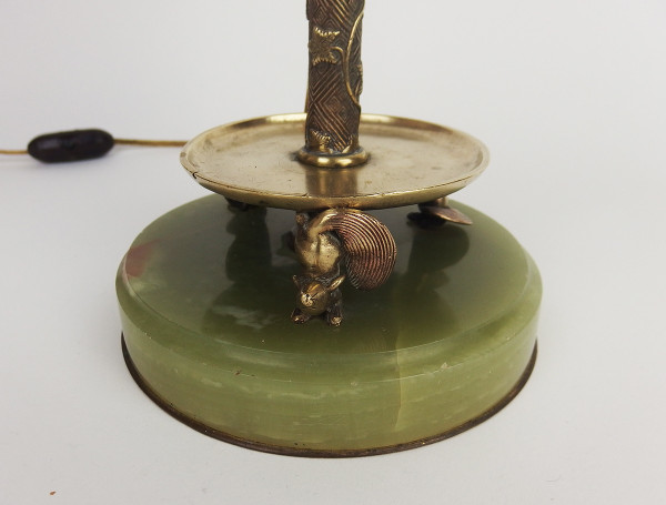Lampe  en bronze Asie