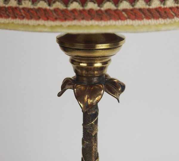 Lampe  en bronze Asie
