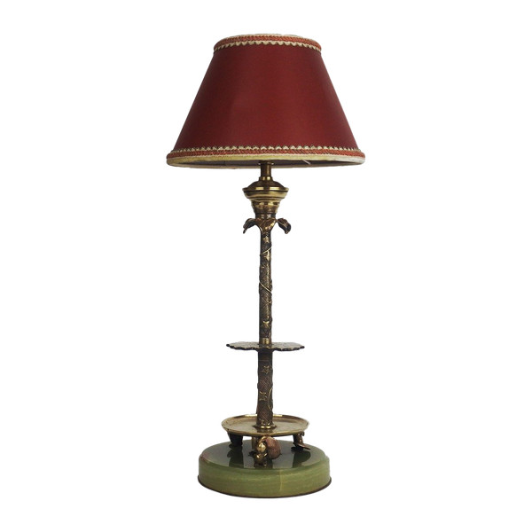 Lampe  en bronze Asie