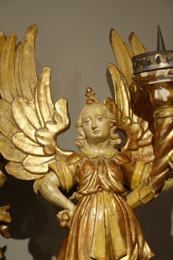 Quattro angeli ceroferari, Italia o Provenza, XVII sec.