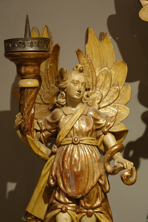 Quattro angeli ceroferari, Italia o Provenza, XVII sec.