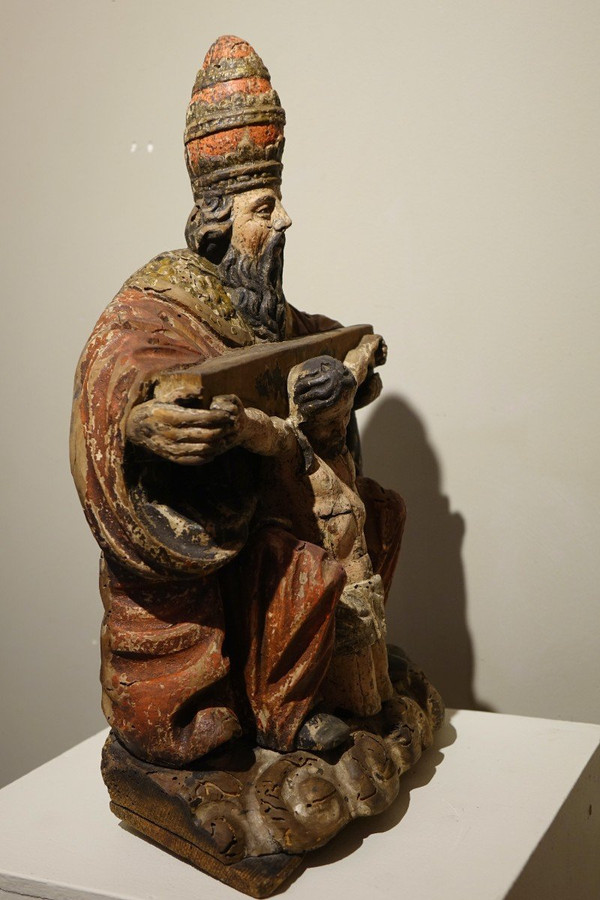 Trinità di legno intagliata a tutto tondo, Germania, 1550 circa