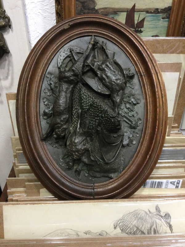 Jagdtrophäe aus dem 19. Jahrhundert 