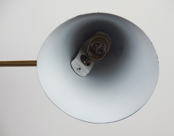 brass wall light by Jacques Biny for Luminalite