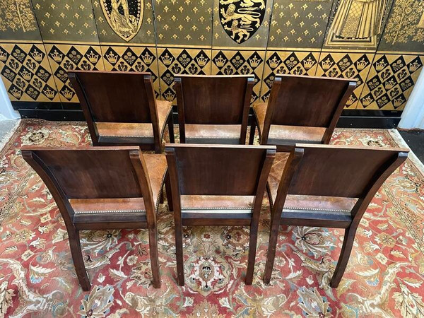 Suite de 6 chaises Art Déco 