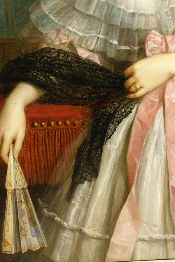 Porträt einer jungen Aristokratin, Frankreich, um 1850