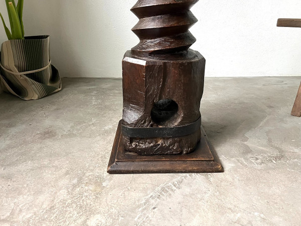 Sellette issue d'un ancien pressoir à vin, circa 1900