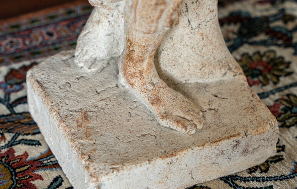 Statue of a woman dancing in the Antique style, modeled by Michel Caryl's workshop in Provence