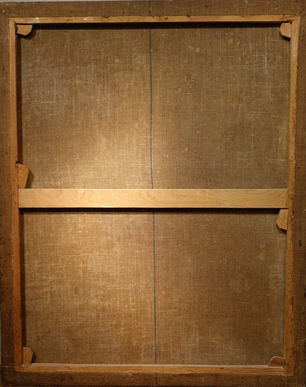 Olio su tela "La Trinità", Spagna, XVII secolo.