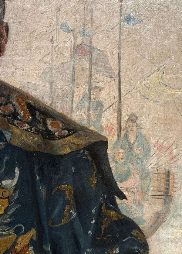 Coppia di dipinti cinesi, Rose Favre, 1910 circa
