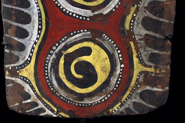 Small painted bark, Oceanic art, first arts, tribal art, paintings, Papua New Guinea