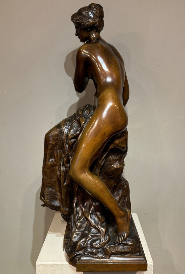 Grande bronzo "La Pensée", Henri Gréber, fine del XIX secolo.