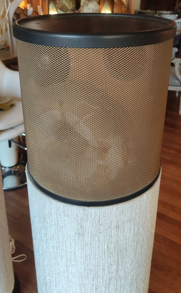 Pair of large vintage floorstanding speakers from the 1960s/1970s, Charlin brand.