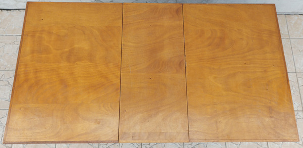 Scandinavian beech drop-leaf table