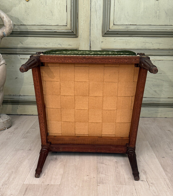 Bergere En Acajou De Style Louis XVI XIXeme Siècle