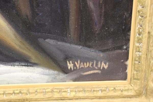Huile Sur Toile Nu Au Vase De Chine Par Vauclin